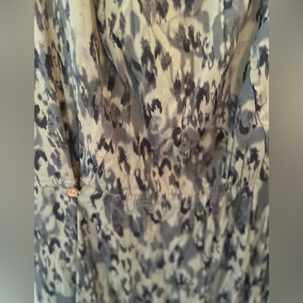 Free People Fake Love Printed mini dress in Balsam (Black) size small - Picture 6 of 7